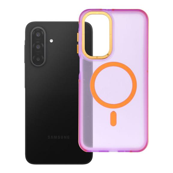 Etui na Samsung A17 / A18 Forcell F-Protect Vivid Premium zgodne z MagSafe fioletowe 0INT