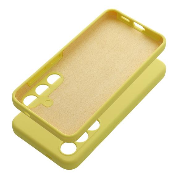 Futerał do Samsung S25 PLUS Silicone 2mm żółty