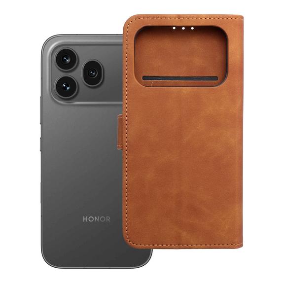 Etui z klapką na Honor 600 PRO Tender Book brązowe