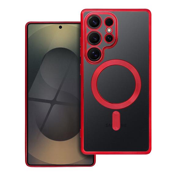 Futerał do Samsung S25 EDGE Electro Mag Cover zgodny z MagSafe czerwony