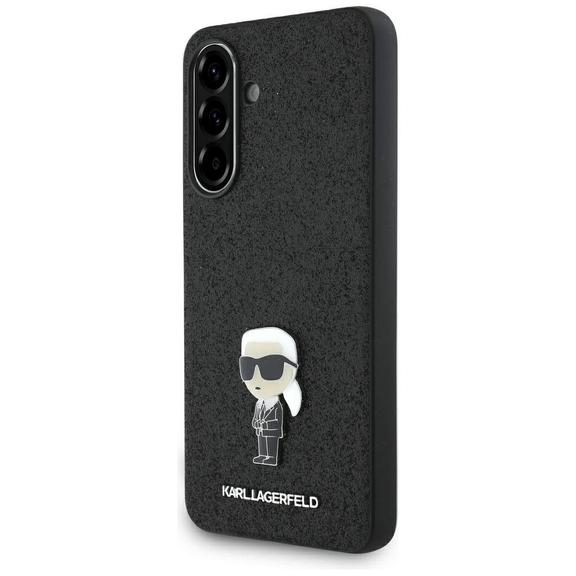 KARL LAGERFELD futerał do SAMSUNG A36 KLHCSA36GKNPSK (Fixed Glitter W/ Ikonik Metal Pin) czarny