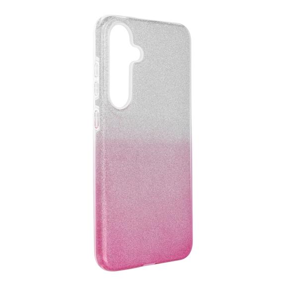 Futerał do Samsung S25 PLUS Shining transparentny różowy