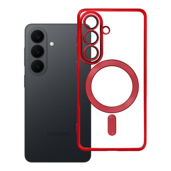 Futerał do Samsung S26 Electro Mag Cover zgodny z MagSafe czerwony