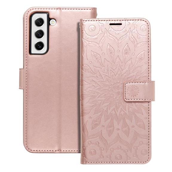 Etui z klapką na Samsung S21 FE Mezzo Book mandala złoto-różowe