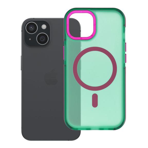 Etui na iPhone 15 Forcell F-Protect Vivid Premium zgodne z MagSafe zielone 0INT
