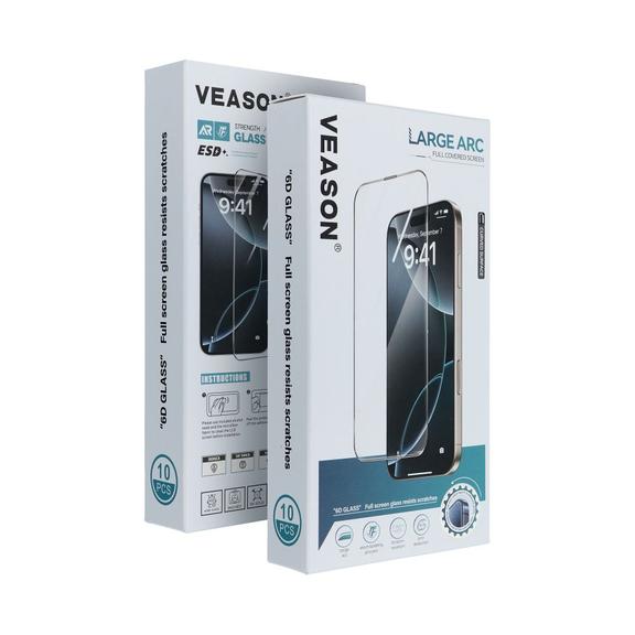 Szkło Hartowane 6D do Samsung A35 / A55 / S25 FE Pro Veason Glass (SET 10in1) czarne