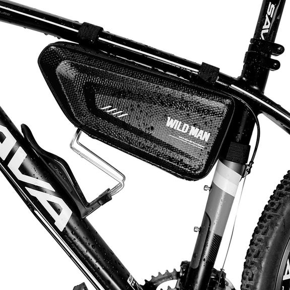 WILDMAN sakwa rowerowa pod ramę na zamek E4 1,5L ( 4" - 7" ) czarna