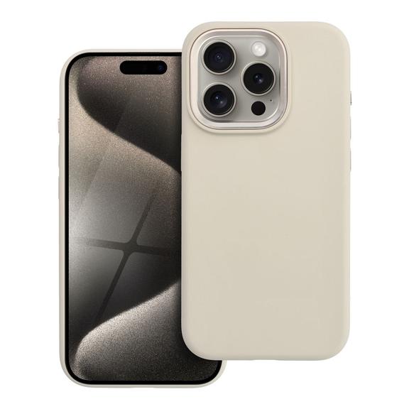 Etui na iPhone 15 PRO Forcell F-Protect Frame Premium zgodne z MagSafe antique white 0INT