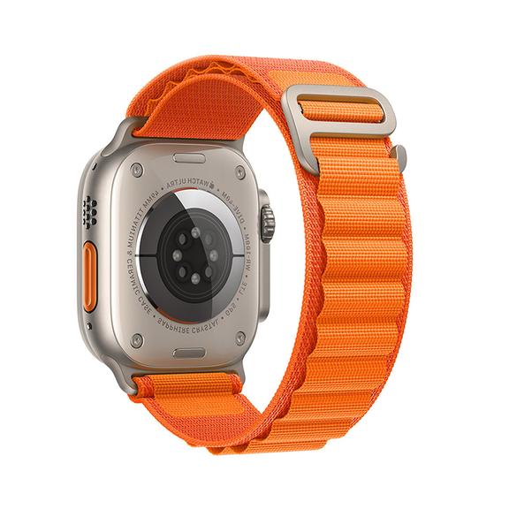 Pasek do Apple Watch Forcell F-Design FA13 sprzączka włókno poliestrowe 42 / 44 / 45 / 49 mm pomarańczowy