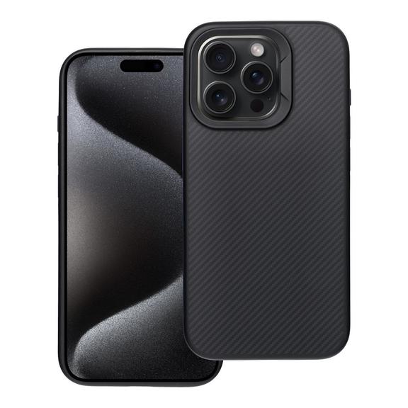 Etui na iPhone 15 PRO Carbon Elite Mag Cover zgodne z MagSafe czarne
