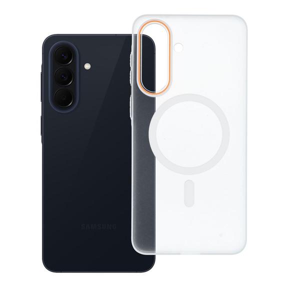 Etui na Samsung A57 Go Orange zgodne z MagSafe transparentne