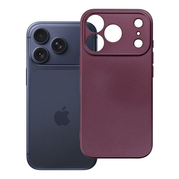 Etui na iPhone 18 Pro / 17 Pro Metallic burgundowy