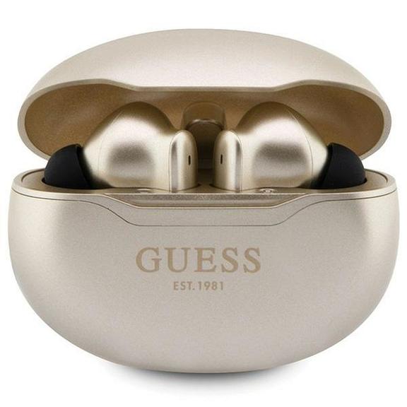 GUESS słuchawki bezprzewodowe bluetooth TWS + stacja dokująca GUTWST50ED (Classic EST) złote