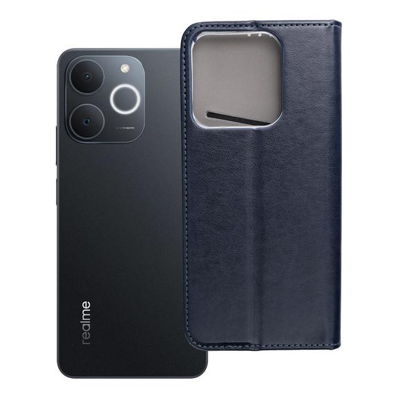 Etui z klapką na Realme NOTE 70 Smart Magneto granatowe