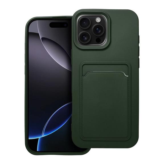 Futerał do iPhone 16 PRO MAX Card Case zielony