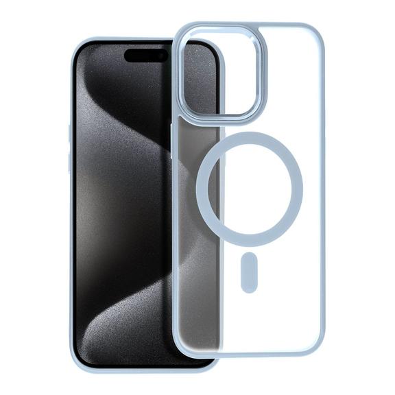 Futerał MATTE MAG COVER kompatybilny z MagSafe do IPHONE 15 Pro Max niebieski