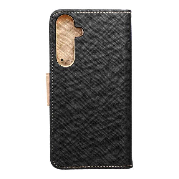 Etui z klapką na Samsung S25 PLUS Fancy Book czarno-złote