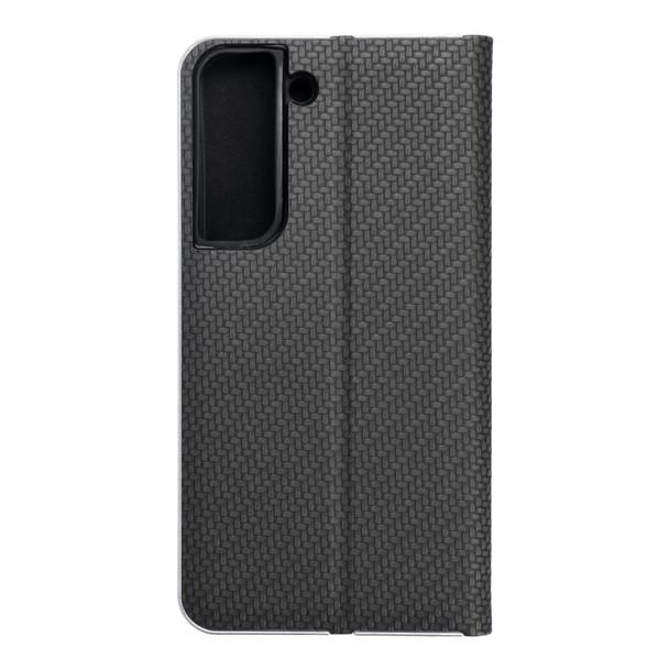 Etui z klapką na Samsung S22 Luna Book Carbon czarne