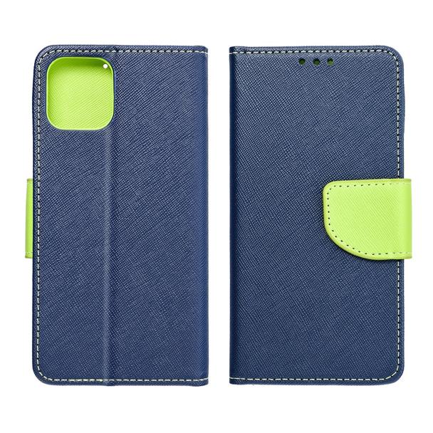 Kabura FANCY Book do  SAMSUNG A32 5G granatowo limonkowy