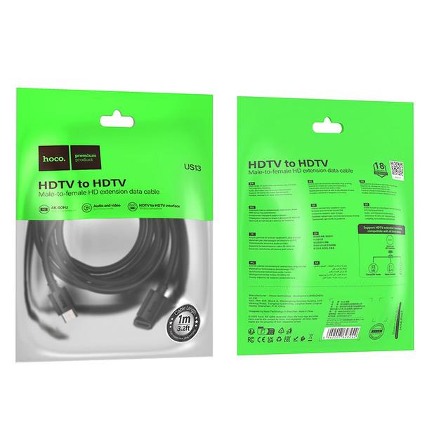 Kabel HDMI do HDMI Hoco 4K/60Hz 2 m US13 czarny