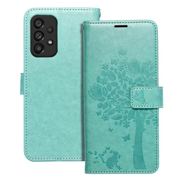 Etui z klapką na Samsung A53 5G Mezzo Book drzewo zielony