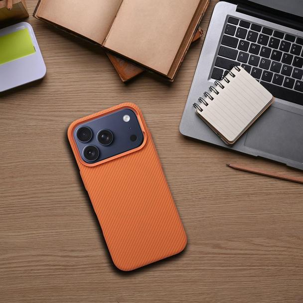 Etui na iPhone 18 Pro / 17 Pro K-Look zgodne z MagSafe pomarańczowe
