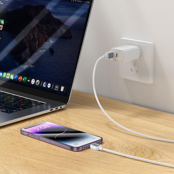 Kabel USB A do Lightning Hoco 2,4A 1 m X108 biały