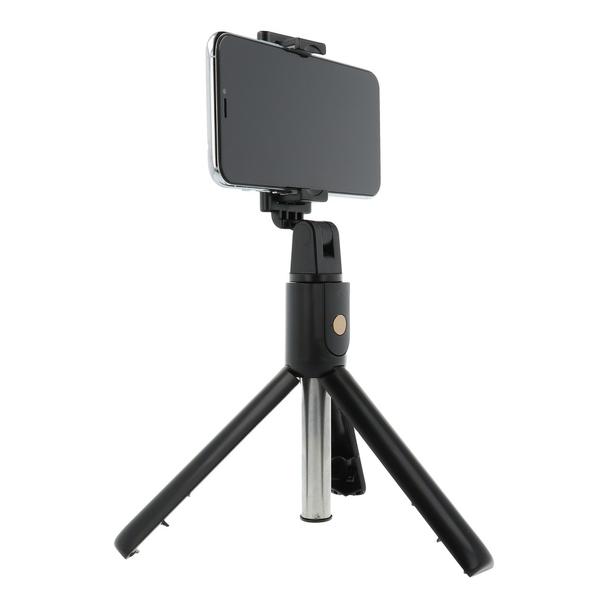 Uchwyt selfie z pilotem bezprzewodowym tripod K07 czarny