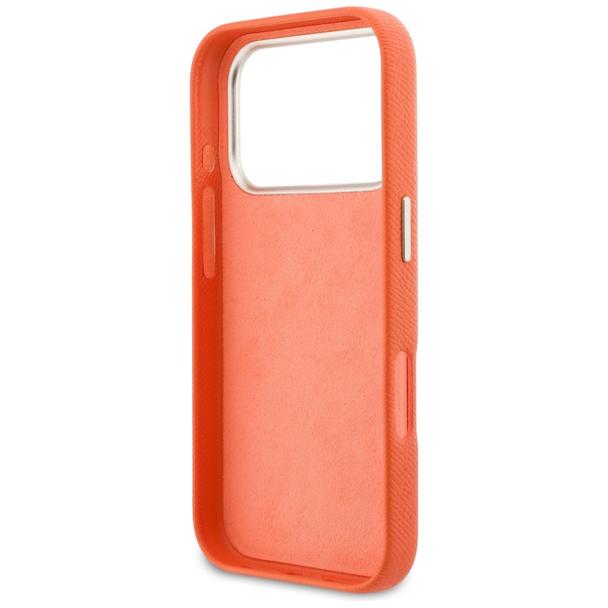 GUESS futerał do IPHONE 17 Pro Max GUHCP17X5PS4RGGO (PU FW Resin Logo) pomarańczowy