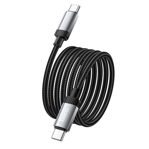 Kabel USB C do USB C Hoco 3A 60W 1 m X117 czarny
