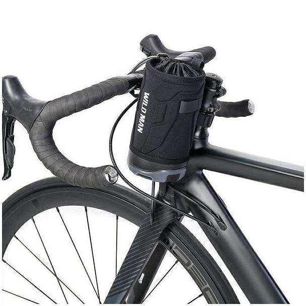 WILDMAN sakwa rowerowa na bidon na kierownicę 1L R1 czarna