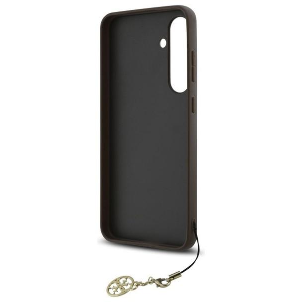 GUESS futerał do SAMSUNG S24 FE GUHCS24FEGF4GBR (HC PU 4G Charm) brązowy