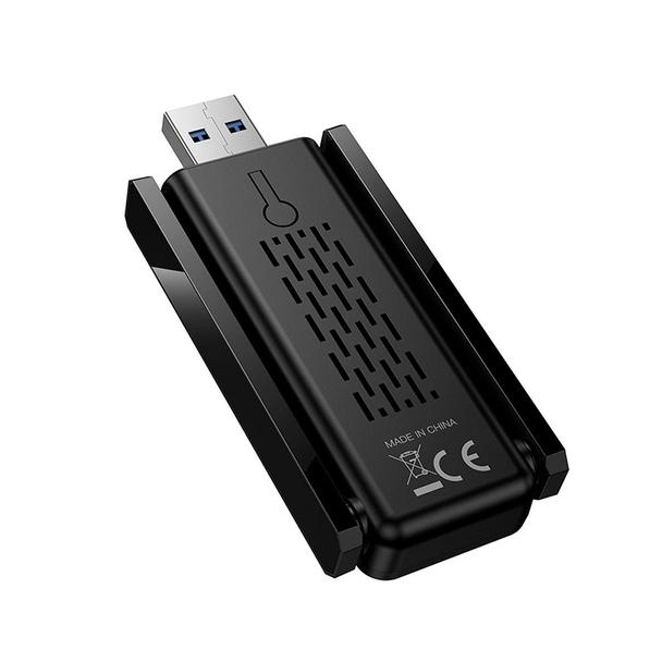 Karta sieciowa WiFi 6 USB A (2 anteny) Hoco HI34 black
