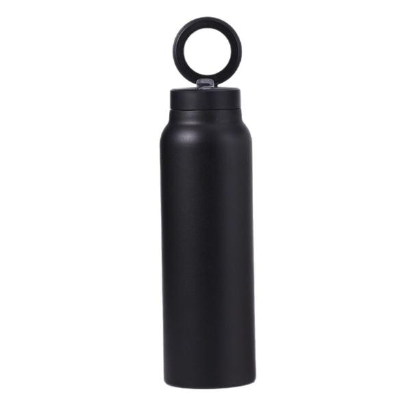Butelka / bidon na wodę metal z uchwytem kompatybilnym z Magsafe 950ml czarny