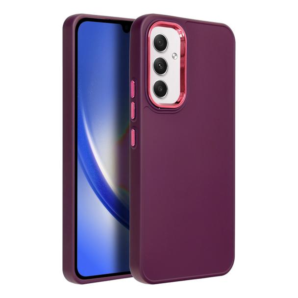 Futerał do Samsung A54 5G Frame fioletowy