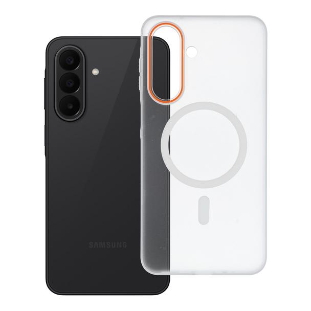 Etui na Samsung A27 Go Orange zgodne z MagSafe transparentne