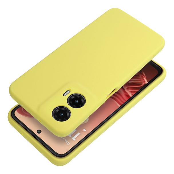 Futerał do Motorola G35 5G Silicone 2mm żółty