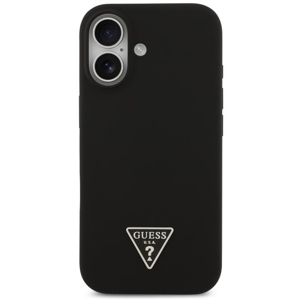 GUESS futerał do IPHONE 17 kompatybilny z MagSafe GUHMP17SSCTRLMK (Silicone W/ Triangle Logo) czarny