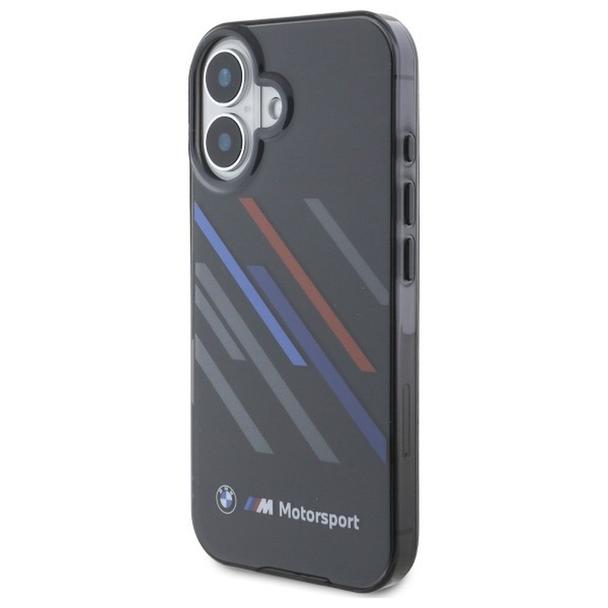 BMW futerał do IPHONE 16 BMHCP16S23HTRAK (Motorsport IML Random Stripes) black