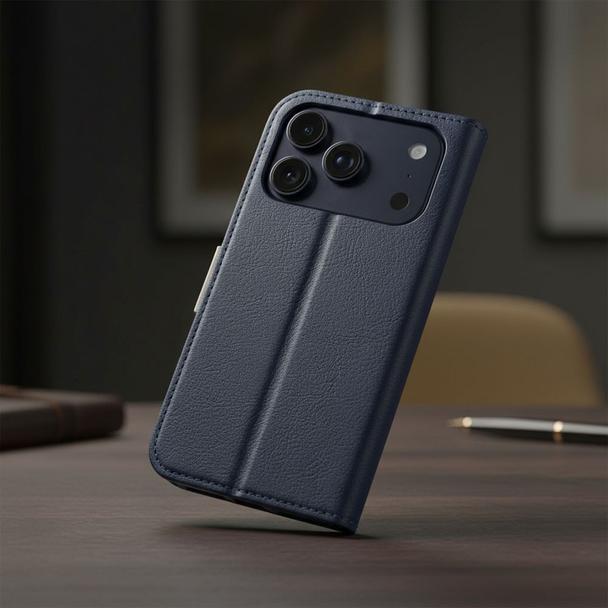 Etui z klapką na Xiaomi Redmi NOTE 15 PRO 4G Split Book granatowo-kremowe