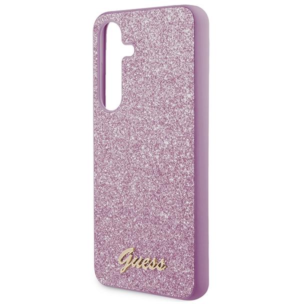 GUESS futerał do SAMSUNG S24 GUHCS24SHGGSHU (Glitter Script) fioletowy