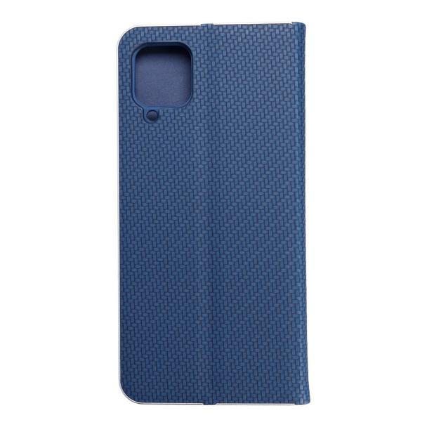 Etui z klapką na Samsung A12 / M12 Luna Book Carbon niebieskie