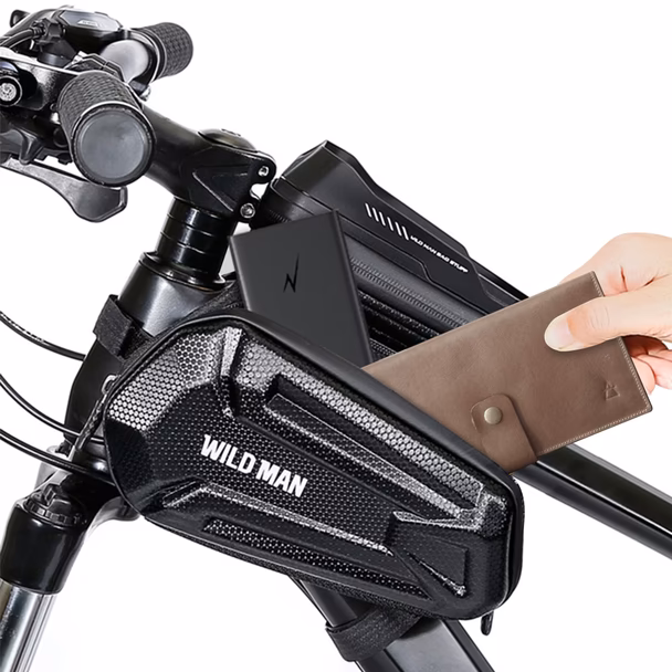 WILDMAN sakwa rowerowa na ramę na zamek 1,2L (4" - 7") XT6 czarna