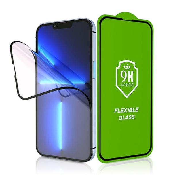 Szkło hybrydowe 5D Full Glue do iPhone 17 PRO / 18 PRO Bestsuit Flexible czarne