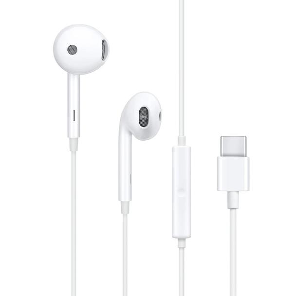 Oryginalne Słuchawki przewodowe douszne USB C Oppo MH135-3 bulk białe
