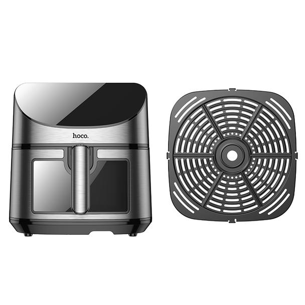 Frytkownica beztłuszczowa Air Fryer Hoco z ekranem dotykowym i okienkiem 8L 1700W HE21 czarna