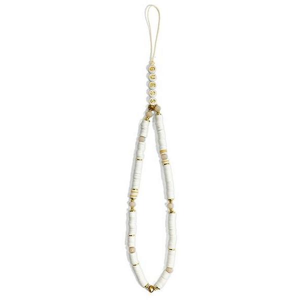 GUESS zawieszka GUSTPEARW (Heishi Beads) biała