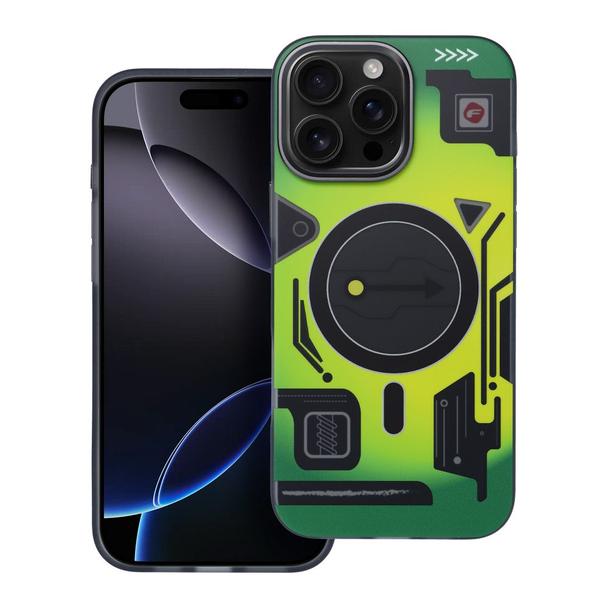 Etui na iPhone 16 PRO MAX Forcell F-Protect Levels Dual Layer 4D technology zgodne z MagSafe Military Drop-Test cyber green