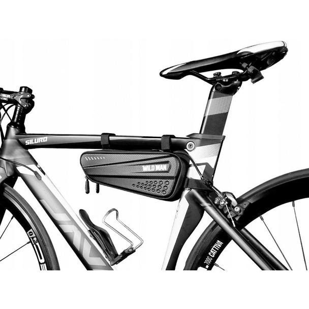 WILDMAN sakwa rowerowa pod ramę na zamek 1,2L ES4 czarna