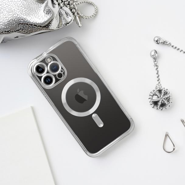 Etui na iPhone 18 Pro / 17 Pro Electro Mag Cover zgodne z MagSafe srebrne